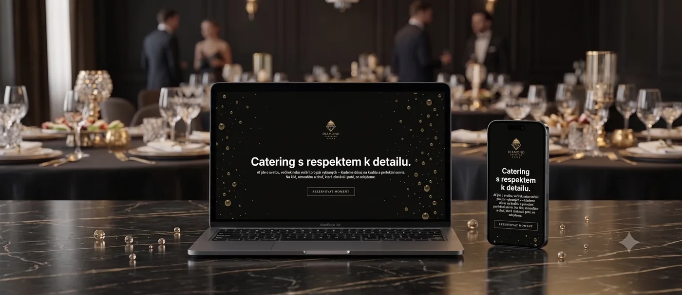 Webová prezentace pro prémiový catering